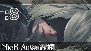 NieR:Automata [ノーダメ] ダメージ受けたらやり直しとかもうヤダ!! #8