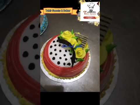 2pound fresh cream cake | #TahirSweetsAndBaker #