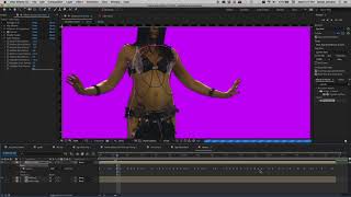 After Effects tutorial - complex green screen keying