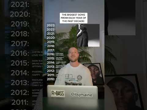 The Biggest Song Each Year The Past Decade #shorts #hits #music
