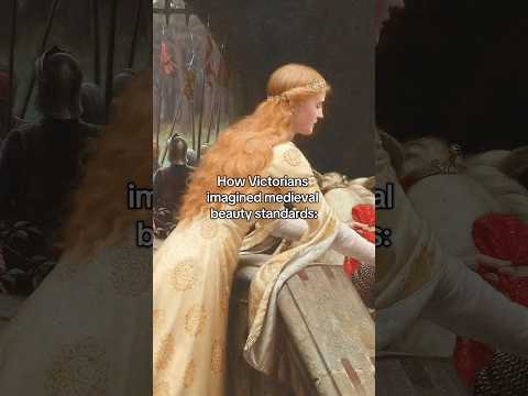 Medieval beauty standards according to the Victorians! #history #art