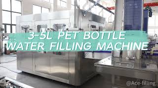 Ace-filling 9-9-4 3-5L PET Bottle Water Filling Machine 1200BPH