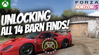 Forza Horizon 5 Quickest Route Guide 4K | ALL 14 BARN Finds!