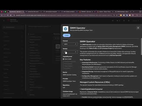 Install SWIM Operator