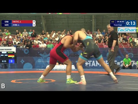 Repechage GR - 96 kg: J. ZIRN (GER) df. J. IVETIC (SRB) by VPO1, 3-1