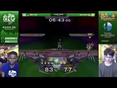 MADD City Greensboro Pool 5 LF - NEG | TAH. (Marth) vs Macaroni (Fox)