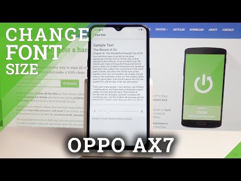 How to Change Font Size on OPPO AX7 - Set Up Display Settings