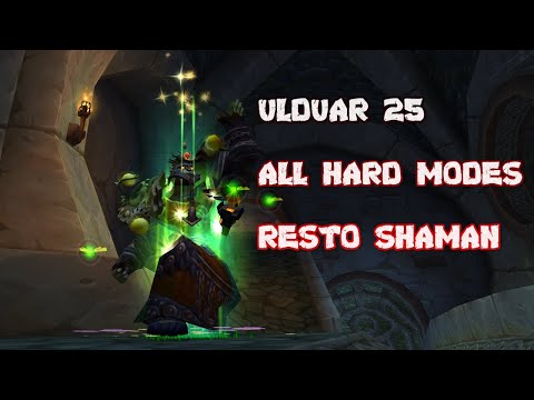 Ulduar 25 Full Raid - Resto Shaman - ALL HARD MODES