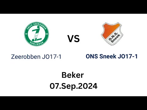 Zeerobben JO17-1 vs ONS Sneek JO17-1 (Beker 07.Sep.2024)- Full