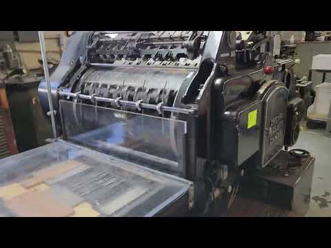 Heidelberg SBG  21 1/4×30 1/4" Cylinder Diecutter