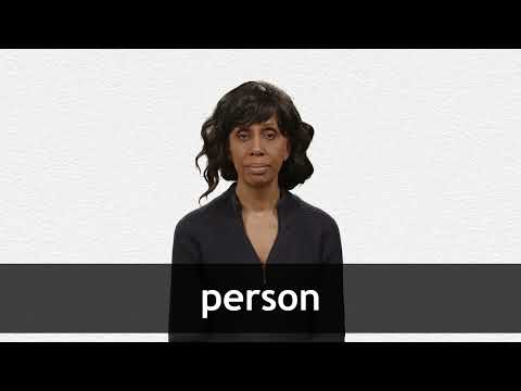 PERSON definition and meaning | Collins English Dictionary