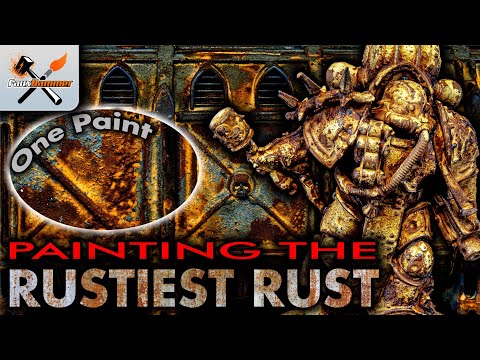 How to Paint: Rust on Miniatures - Dirty Down Rust Effect (several methods covered)