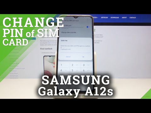 How to Change PIN for SIM Card in SAMSUNG Galaxy A12s