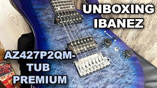 Video thumbnail for Unboxing Ibanez Premium AZ427P2QM-TUB by Levytukku
