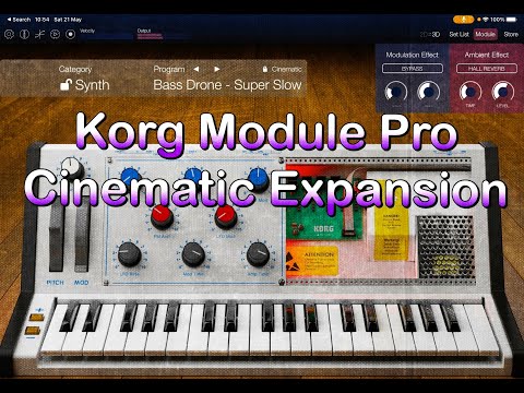 KORG Module Pro - Cinematic Expansion Pack - The BIG Sound Test - ALL Presets Played & Tweaked