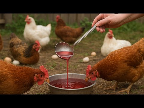 Just 1 tablespoon and your chickens will start laying eggs immediately! Make it yourself in 1 minute