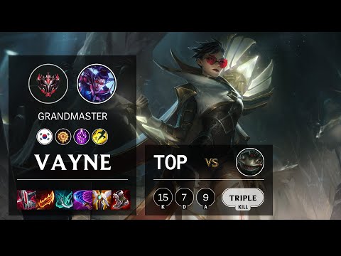 Vayne Top vs Tahm Kench - KR Grandmaster Patch 11.14