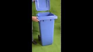 Contenedor para residuos con ruedas de 240 litros