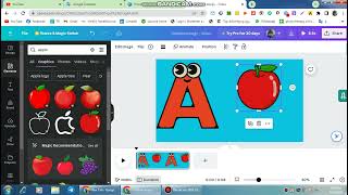 How to make alfhabet with canva  | #kids | for kids animation video