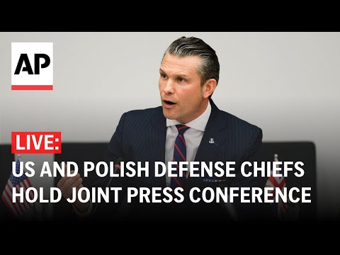 LIVE: US Defense secretary and his Polish counterpart hold press conference