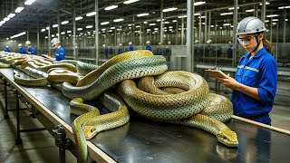 COMO são PROCESSADAS MILHÕES de COBRAS por sua PELE e CARNE 🐍