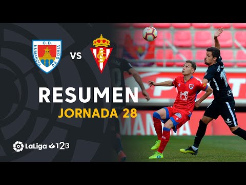 Highlights CD Numancia vs Real Sporting (1-2)