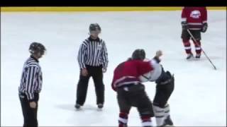 SIJHL Fight - Jourdain vs Pearson