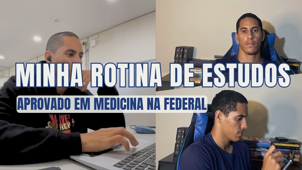 Essa é a rotina que eu usei pra ser aprovado em medicina na federal com 1 ano de estudo.