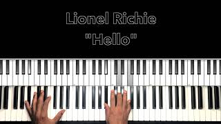 Lionel Richie "Hello" Piano Tutorial