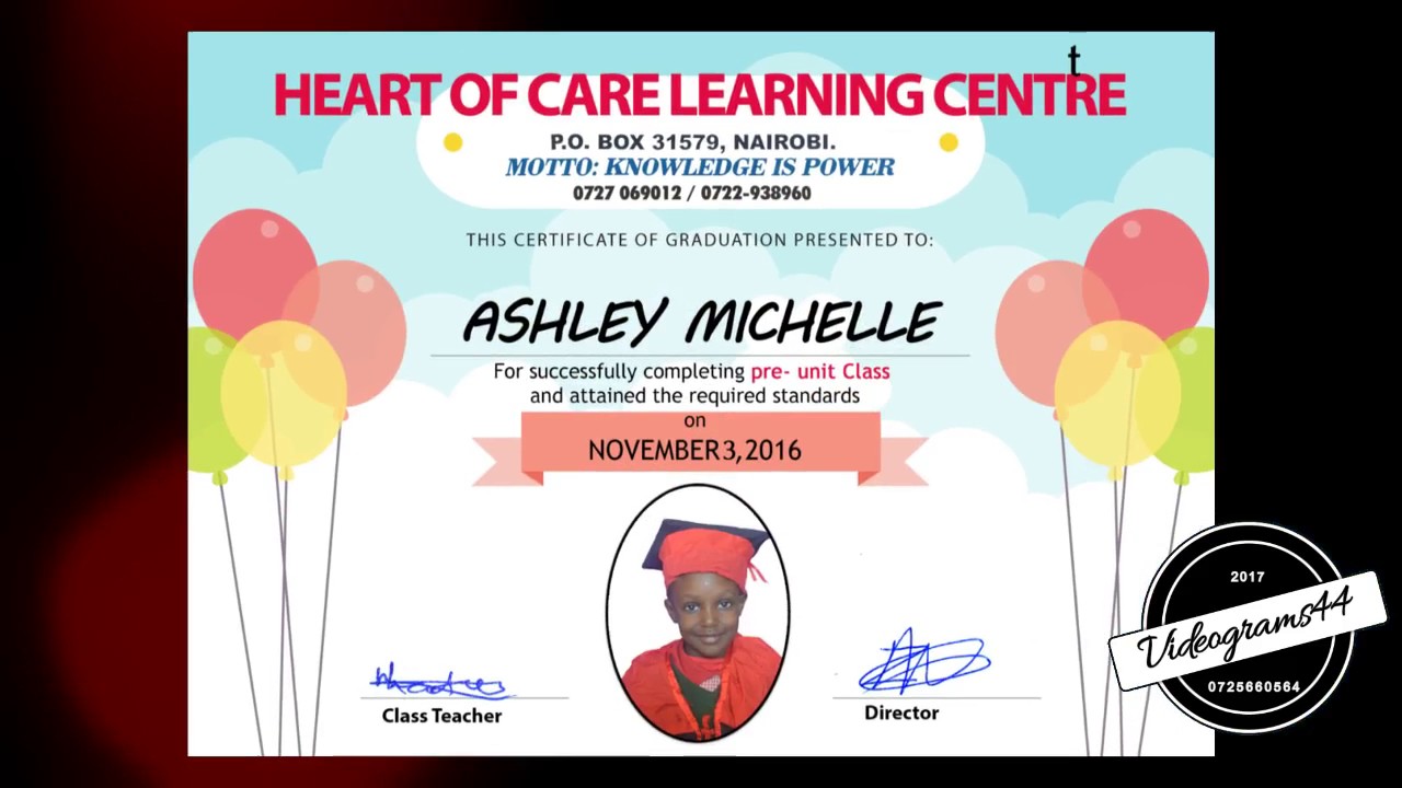 We Design School Graduation Certificates