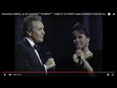 DIAHANN CARROLL & VIC DAMONE """TERRIFIC""" - TRIBUTE TO PERRY COMO, KENNEDY CENTER HONORS, 1987