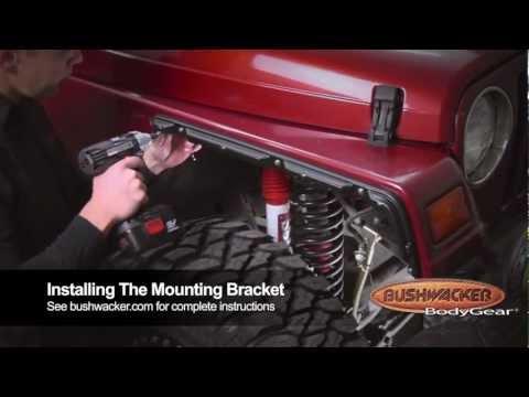 Bushwacker Jeep Wrangler TJ Flat Style Flares 10920-07 Installation Video