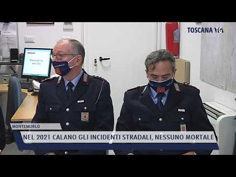 2022-01-20 MONTEMURLO - NEL 2021 CALANO GLI INCIDENTI STRADALI, NESSUNO MORTALE