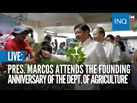 President Marcos attends the 125th founding anniversary of the Department of Agriculture