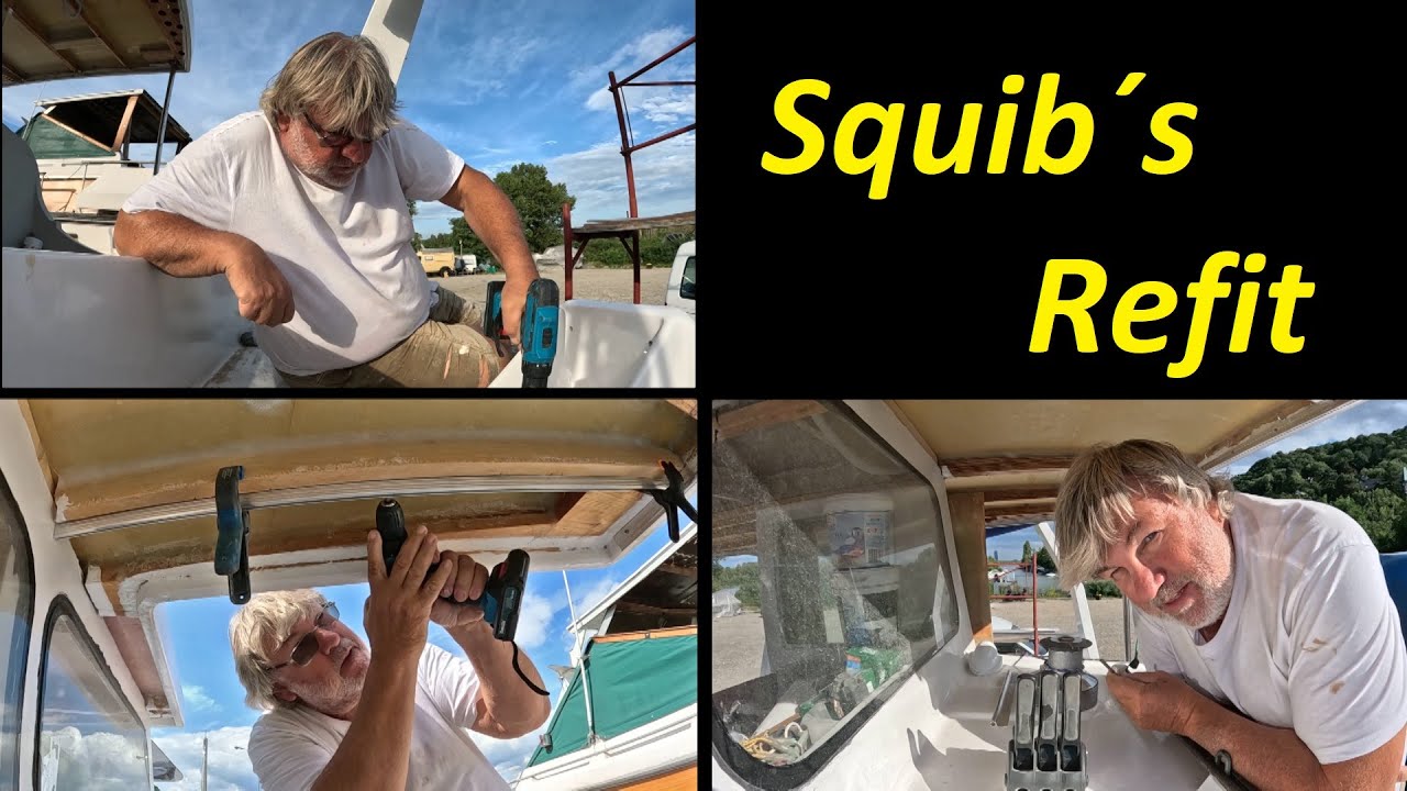 Squib's Refit - Windvane Console 2 - Keder Rails - Installing Cam Cleats - Installing Covers /95