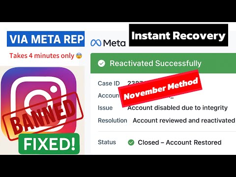 How to recover disabled Instagram account | Via Meta Rep| November 2025