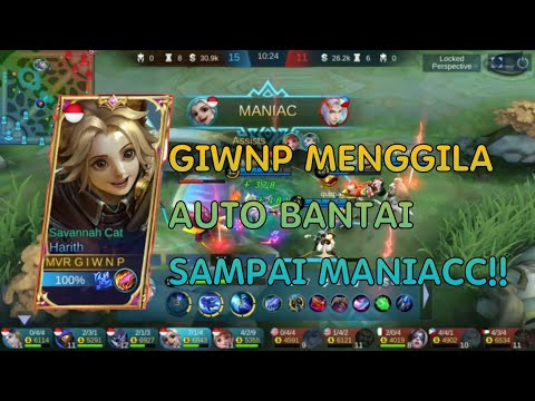 Gameplay Harith GIWNP Menggila! HAJARRRRRR! / G I W N P - MOBILE LEGENDS