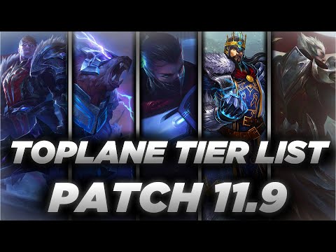 [PATCH 11.9] - BEST TOPLANE CHAMPIONS IN SOLOQ
