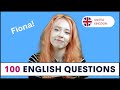 100 Common English Questions With Fiona How To Ask And Answer English Questions