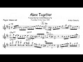 Pepper Adams - Alone Together (Eb transcription)