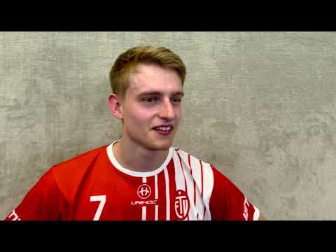 Luca Vogel im Interview nach dem Spiel gegen die Floor Fighters Chemnitz