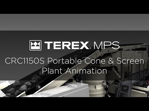 CRC1150S Portable Cone & Screen Plant Animation