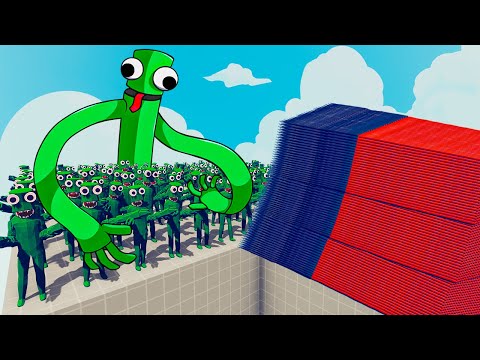 200x GREEN RAINBOW FRIEND + 1x GIANT vs EVERY GOD - Totally Accurate Battle Simulator TABS