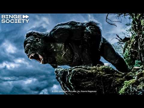 King Kong (2005): Kong VS. Huge Bats Scene
