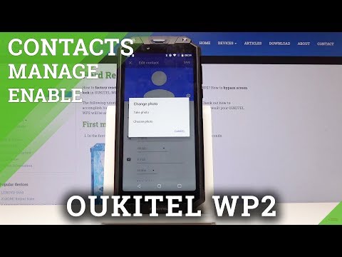 How Set a Contact Picture on OUKITEL WP2 - Change Contact Image