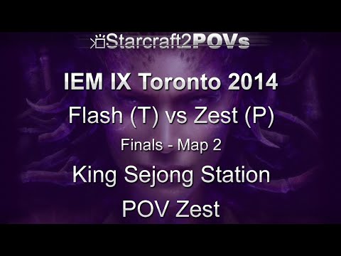 SC2 HotS - IEM IX Toronto 2014 - Flash vs Zest - Finals - Map 2 - King Sejong Station - Zest