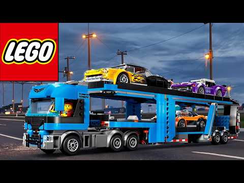 Lego City 60408 Car Transporter Truck with Sports Cars