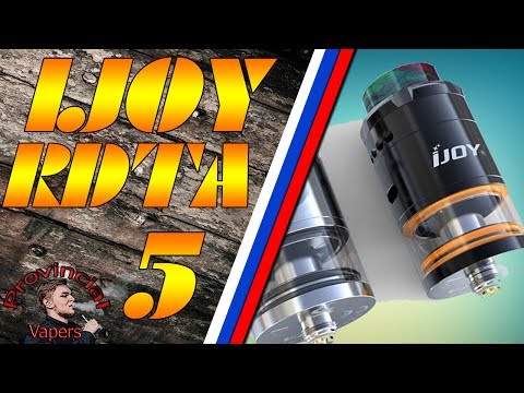IJOY RDTA 5/ Самая Вкусная RDTA/ Лучшая Бакодрипка /Установка спирали и ваты