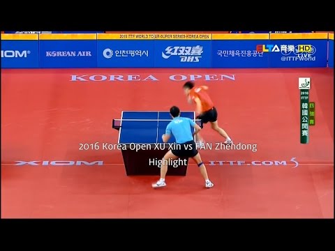 2016 Korea Open XU Xin vs FAN Zhendong Highlight