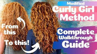 Modified Curly Girl Method Wash Day &amp; Style - How to Wash Curly Hair